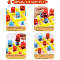 Funny Table Board Games Tic Tac Toe Intellectual Big Eating Small Chess Interactive Multiplayer Party Games Toys for Kids Adult 5