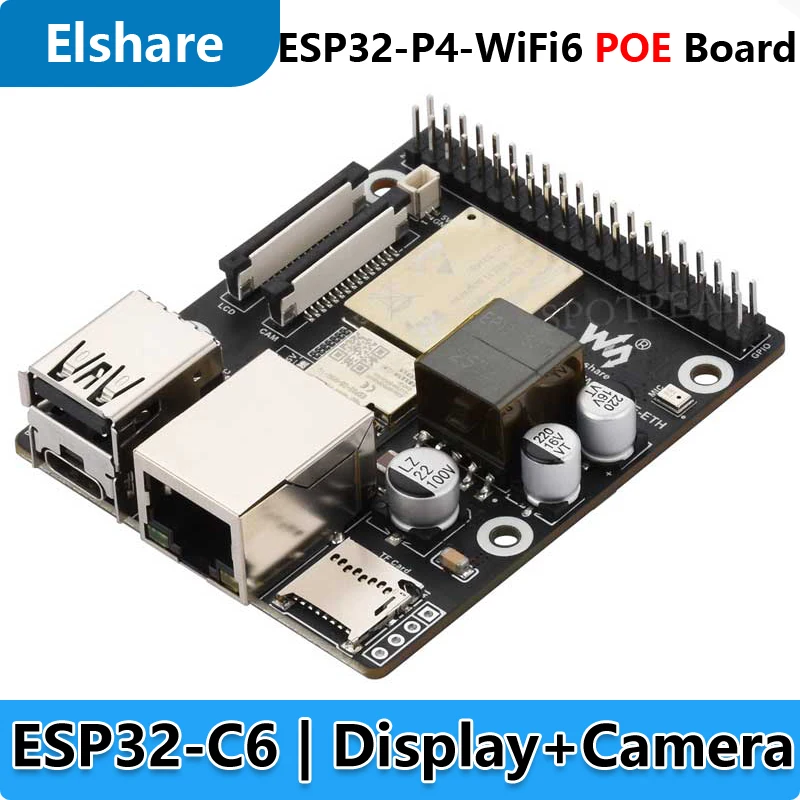 

ESP32-P4-WIFI6-POE-ETH ESP32-C6 MIPI DSI 10.1 inch Display/CSI Camera/Audio Speaker AI Deepseek For Xiaozhi