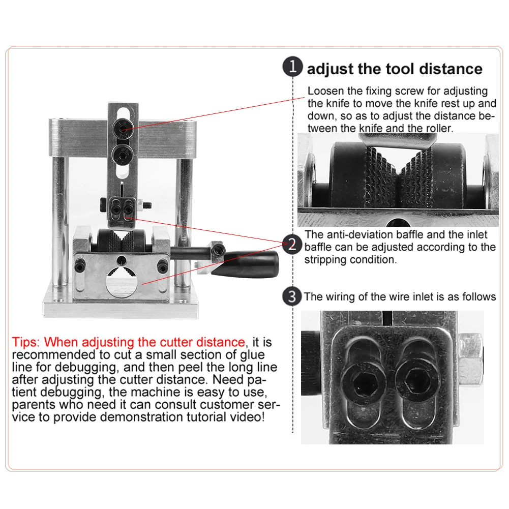 

Portable Manual Wire Stripping Machine Wire Stripper Tool Scrap Cable Peeler for 1-30mm Cables Use with Hand Drill or Crank