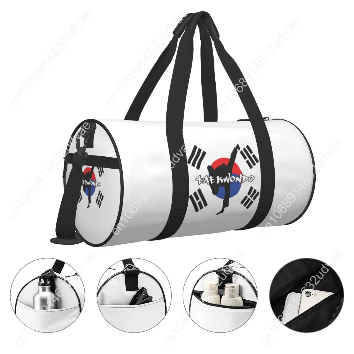 Taekwondo Korean Gym Bag Martial Art Weekend Sports Bags with Shoes Travel Custom Handbag Colorful Fitness Bag For Couple