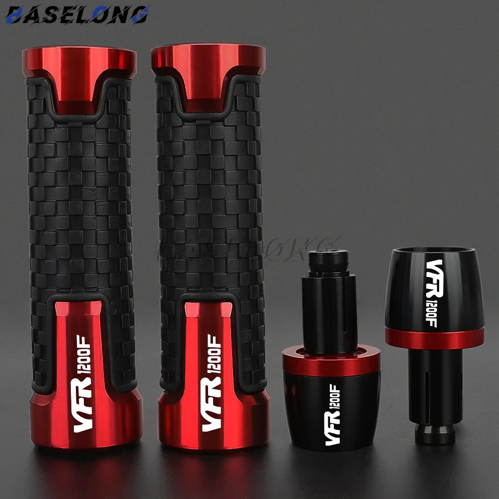 

Motorcycle Handlebar Grips Bar Ends Hand Grip Plug Slider End Caps For HONDA VFR1200F VFR 1200F 2010-2016 2015 2014 2013 2012