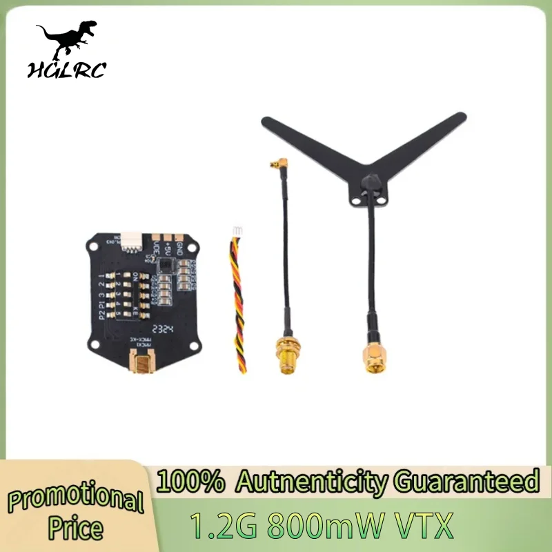 

HGLRC 1.2G 800Mw VTX Switchable NTSC or PAL FPV Transmitter Module for RC FPV Long Range Airplane Drone