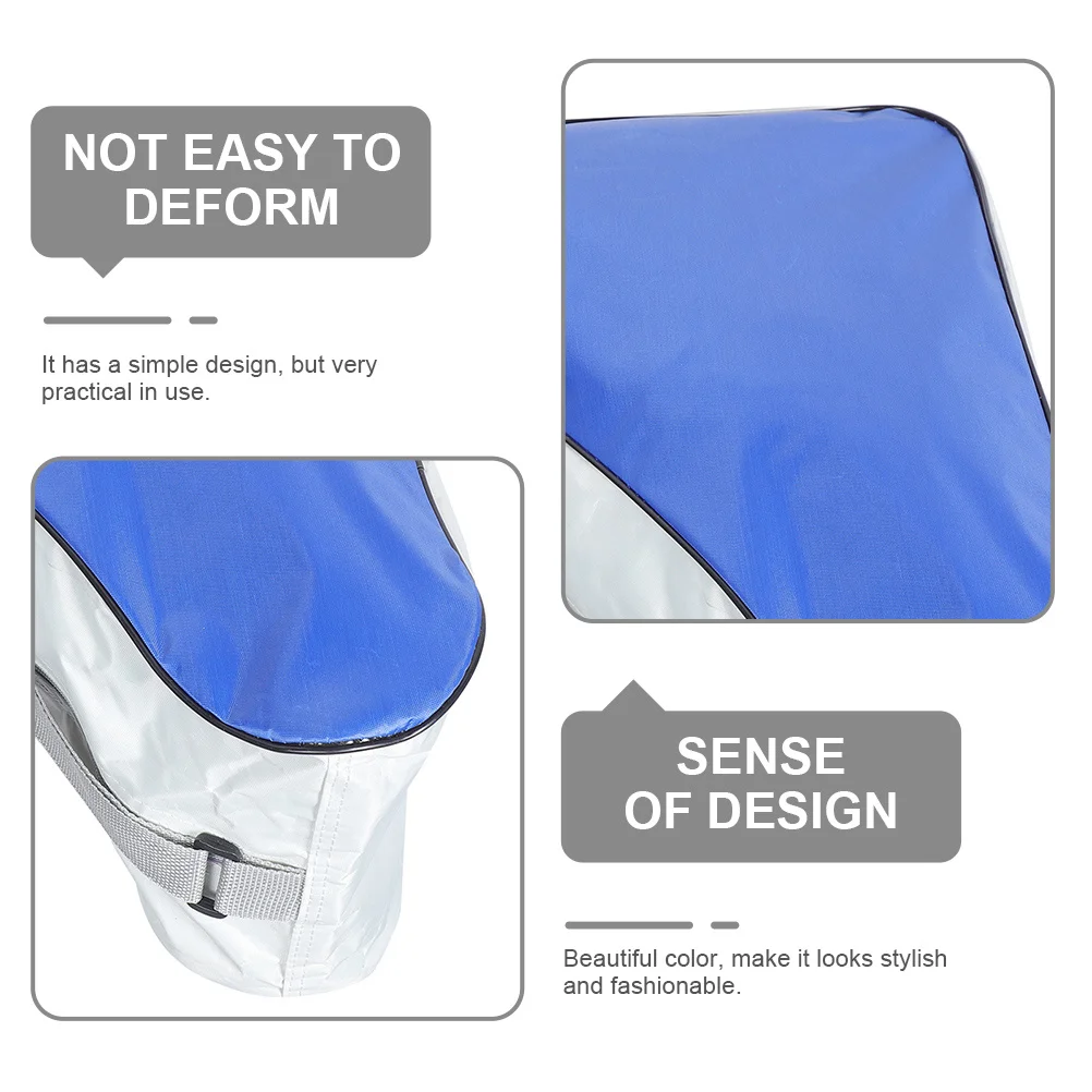 

2pcs Large Roller Skate Bag Oxford Cloth Durable Skating Shoes Storage Backpack Blue Color Easy