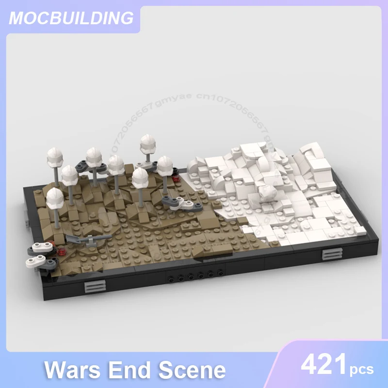 Wars End Scene Model MOC Building Blocks DIY Assemble Bricks Creative Educational Space Collection Display Toys Gifts 421PCS