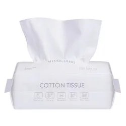 Lingettes de voyage jetables en coton pour le visage, 100 pièces, pour maquillage, nettoyage du visage