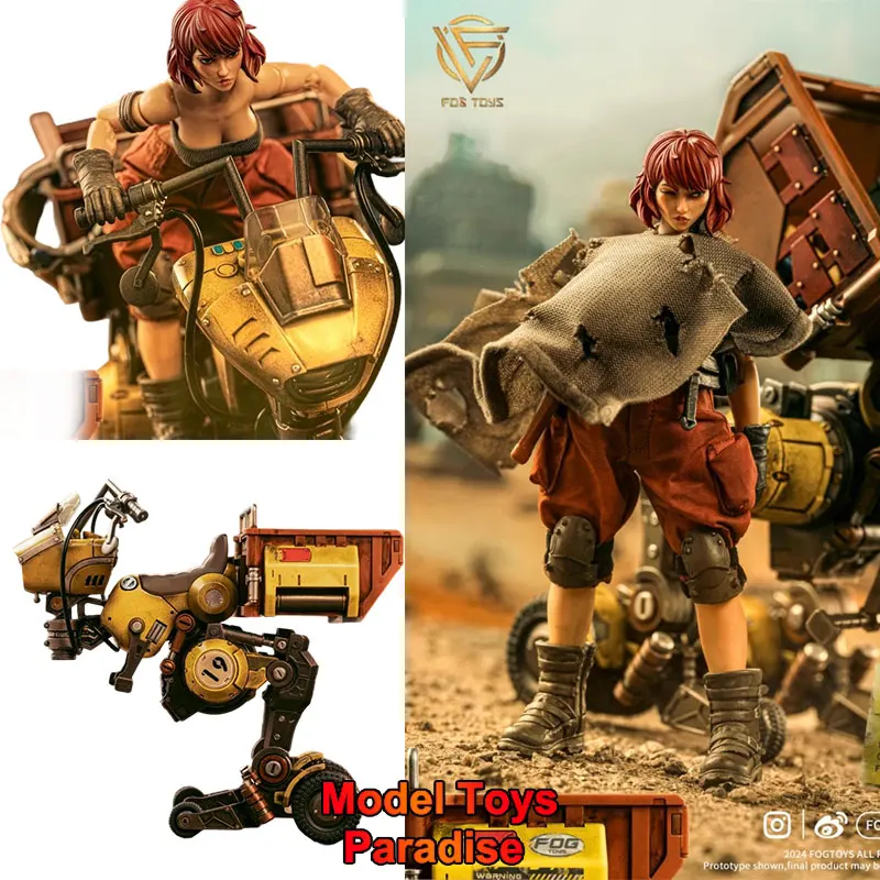 

FOGTOYS EA02 1/12 Collectible Toys Motorcycle Punk Girl "M"Fantasy Alphabet 26 Series Woman Soldier 6'' Action Figure Model Gift