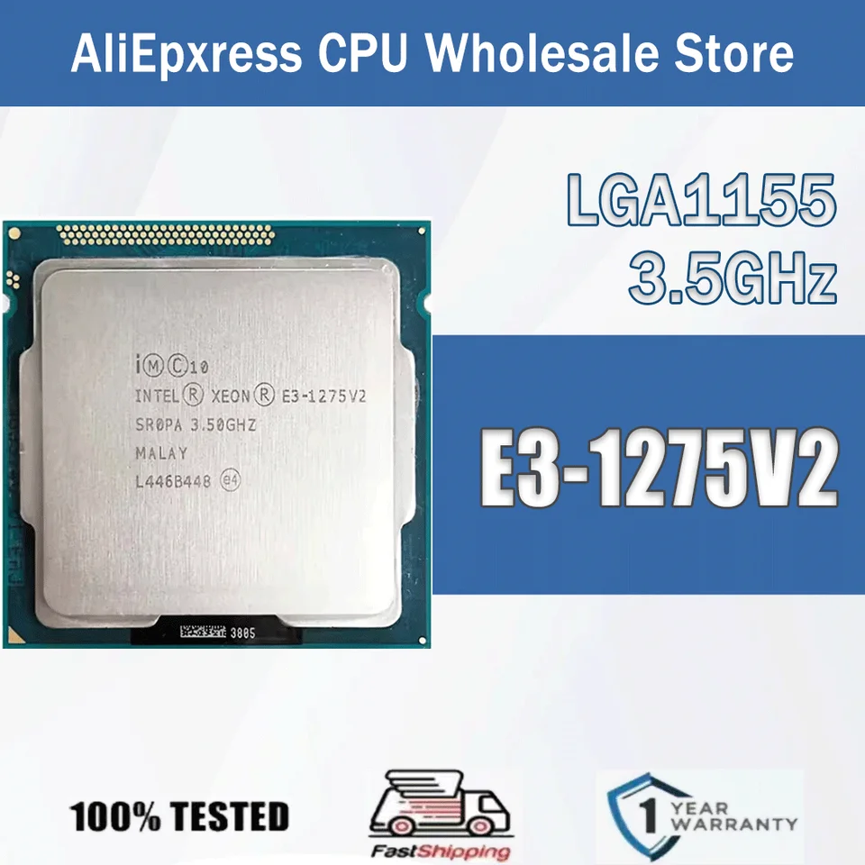 Intel Xeon E3-1275V2 3.5GHz Quad-Core 77W E3 1275 V2 Computer CPU