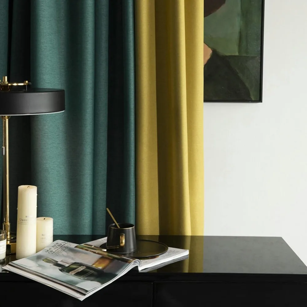 Thermal Insulated Noise-Reducing Curtains for Bedroom - Privacy and Light Control Window Treatments Living Room Use