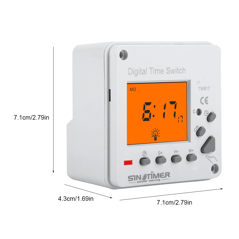 Picture 6: Digital Electric  Programmable Smart Control  Timer with Backlight Display Digital Timer Smart Timer Electric Timer