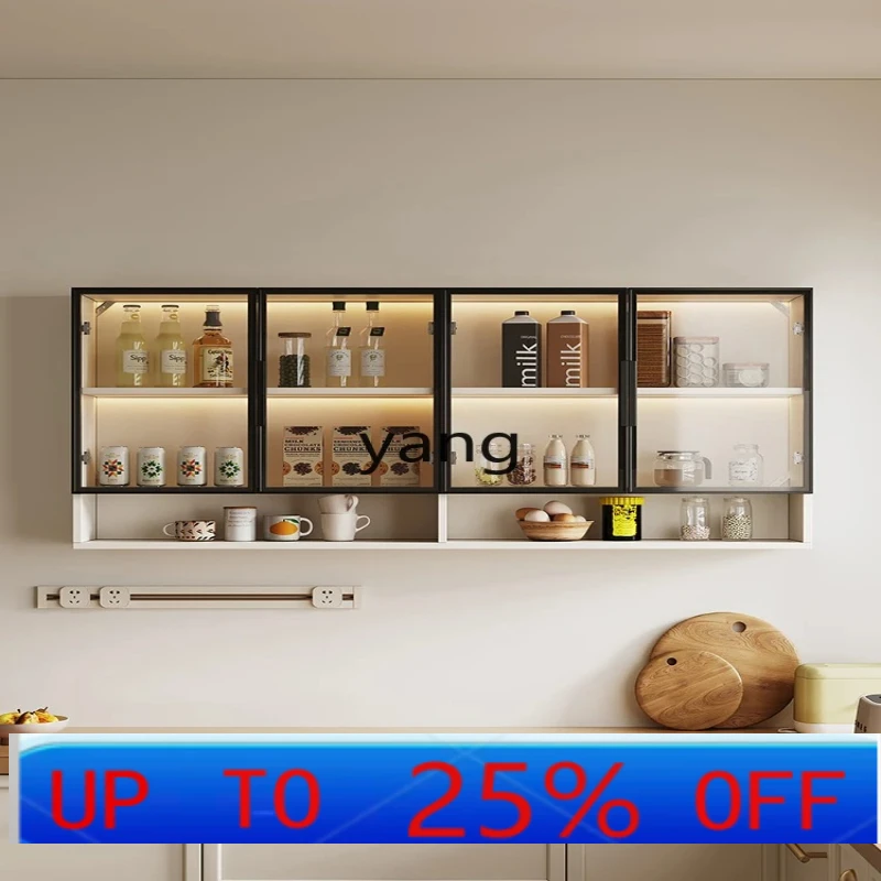 

LH solid wood hanging cabinet household wall-mounted dining room wall cabinet upper wall hanging storage top cabinet