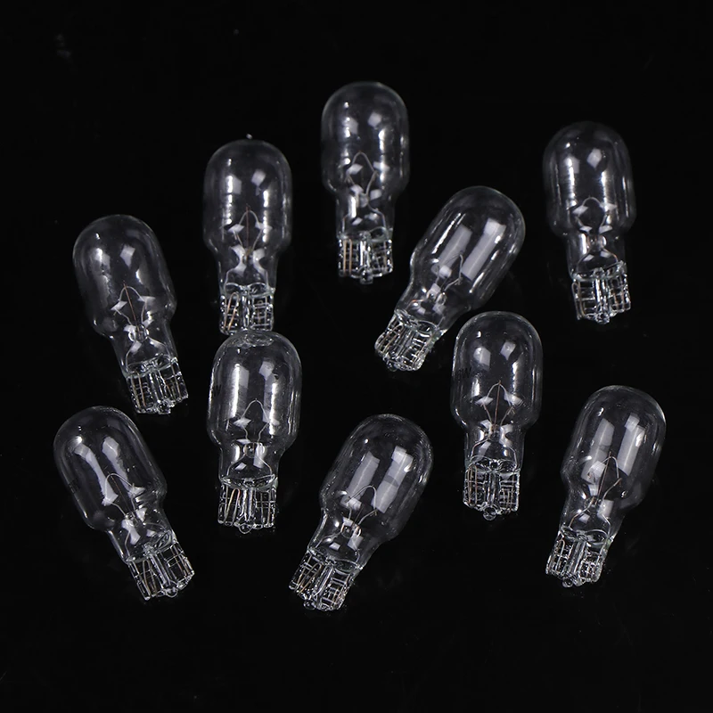 

T15 12V 16W Halogen Light Bulbs, 10 Pieces Car Side Clearance Lamp, Interior Instrument Dashboard Light Bulb