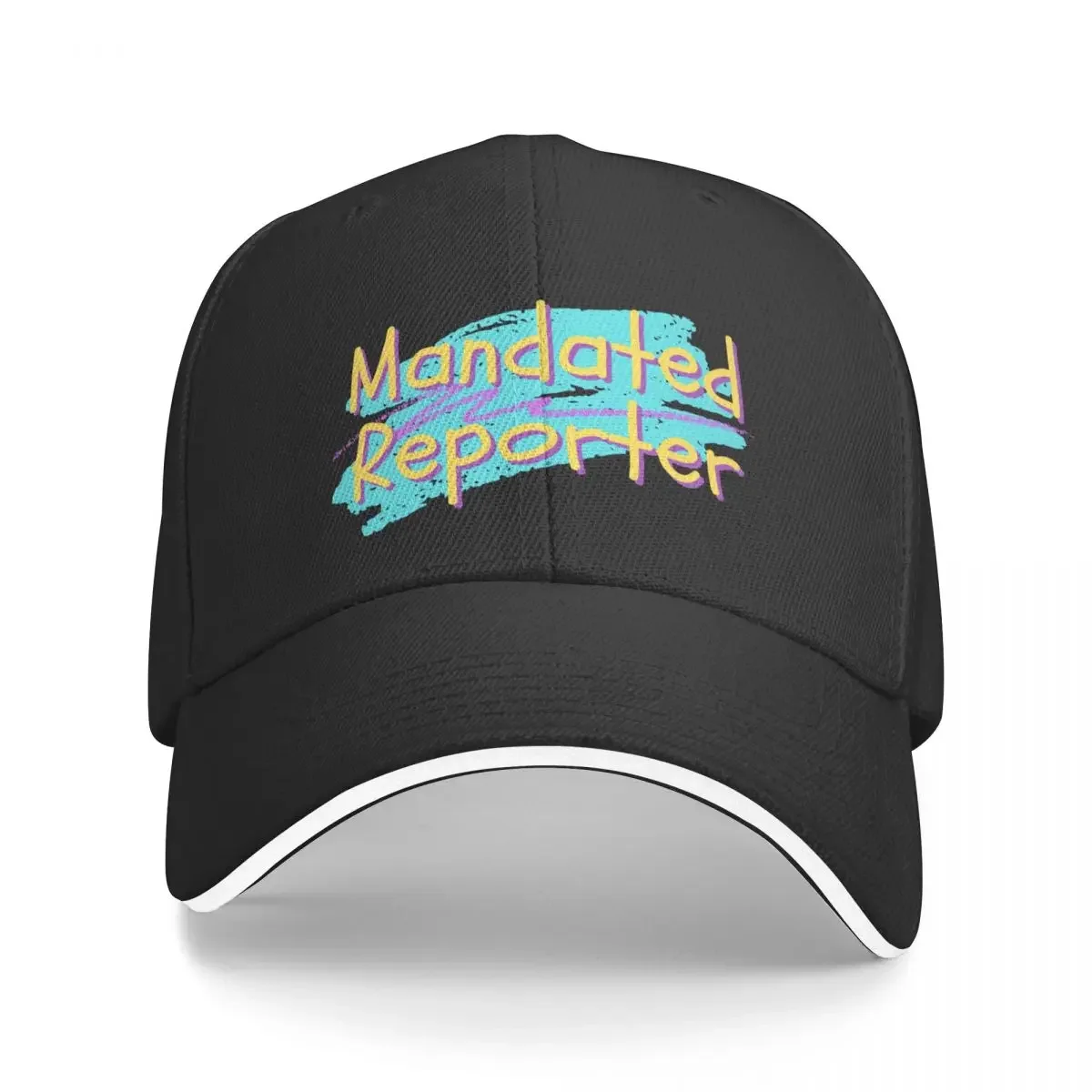 Mandated Reporter - Design 1 Baseball Cap Hat Luxury Brand Rave Ball Cap Golf Hat Men's Baseball Women's