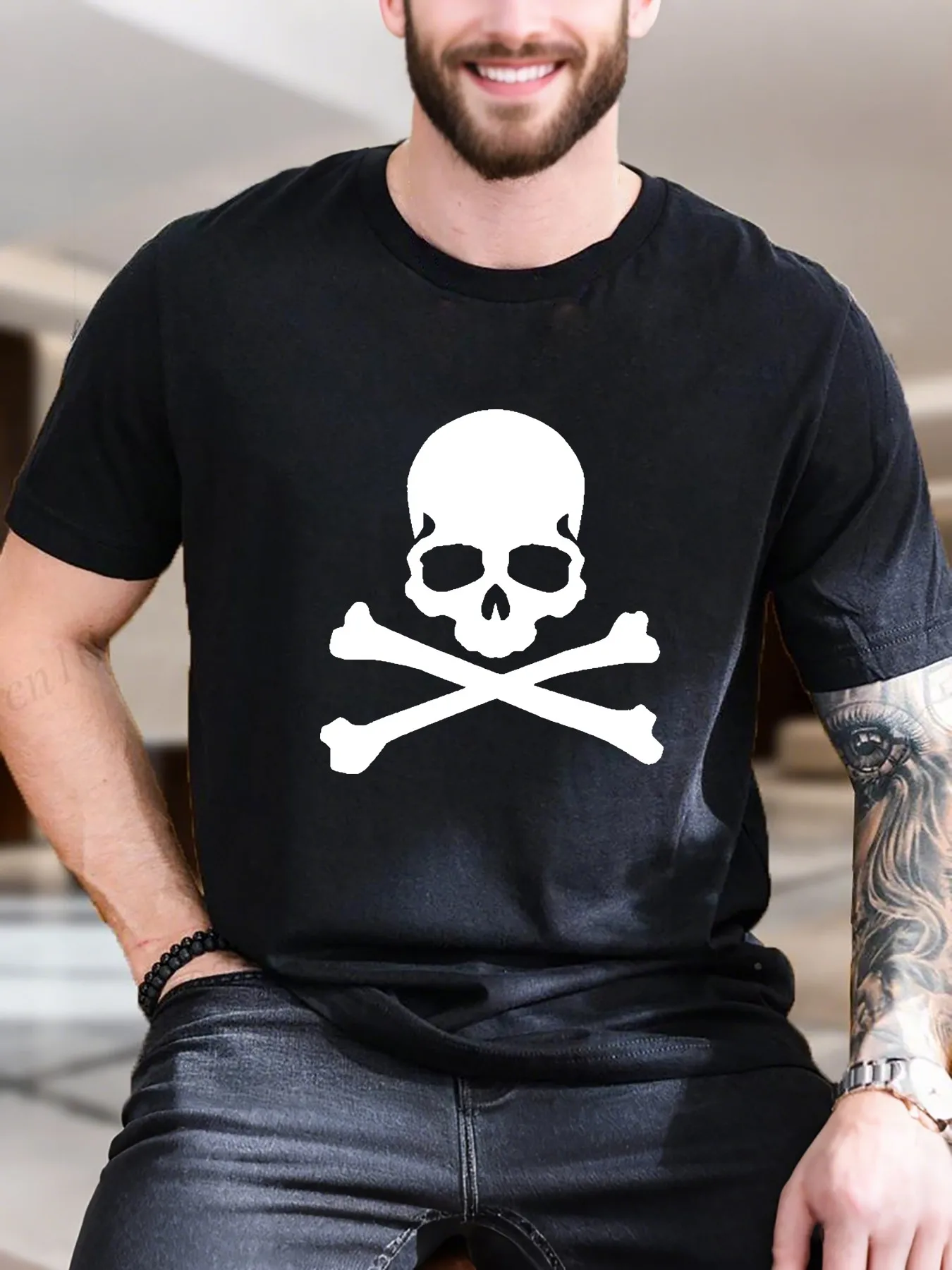 

New Arrival Fashion Men's Printed Short Sleeve T-Shirt Surfing Beach Design 100% Cotton Breathable Comfortable Casual Summer Vacation