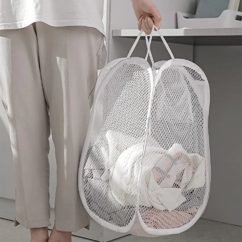 Foldable laundry basket portable breathable dirty clothes storage basket clothes storage sorting basket