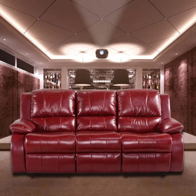 Film and television furniture first-class electric European sofa multi-functional sofa chair family video room leather sofa