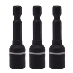 3Pcs Hex Socket 8mm Hex Driver Adapter Magnetic Head Extension  Adapter For Electric Drill Wrench Sleeve Nuts Removal Power Tool