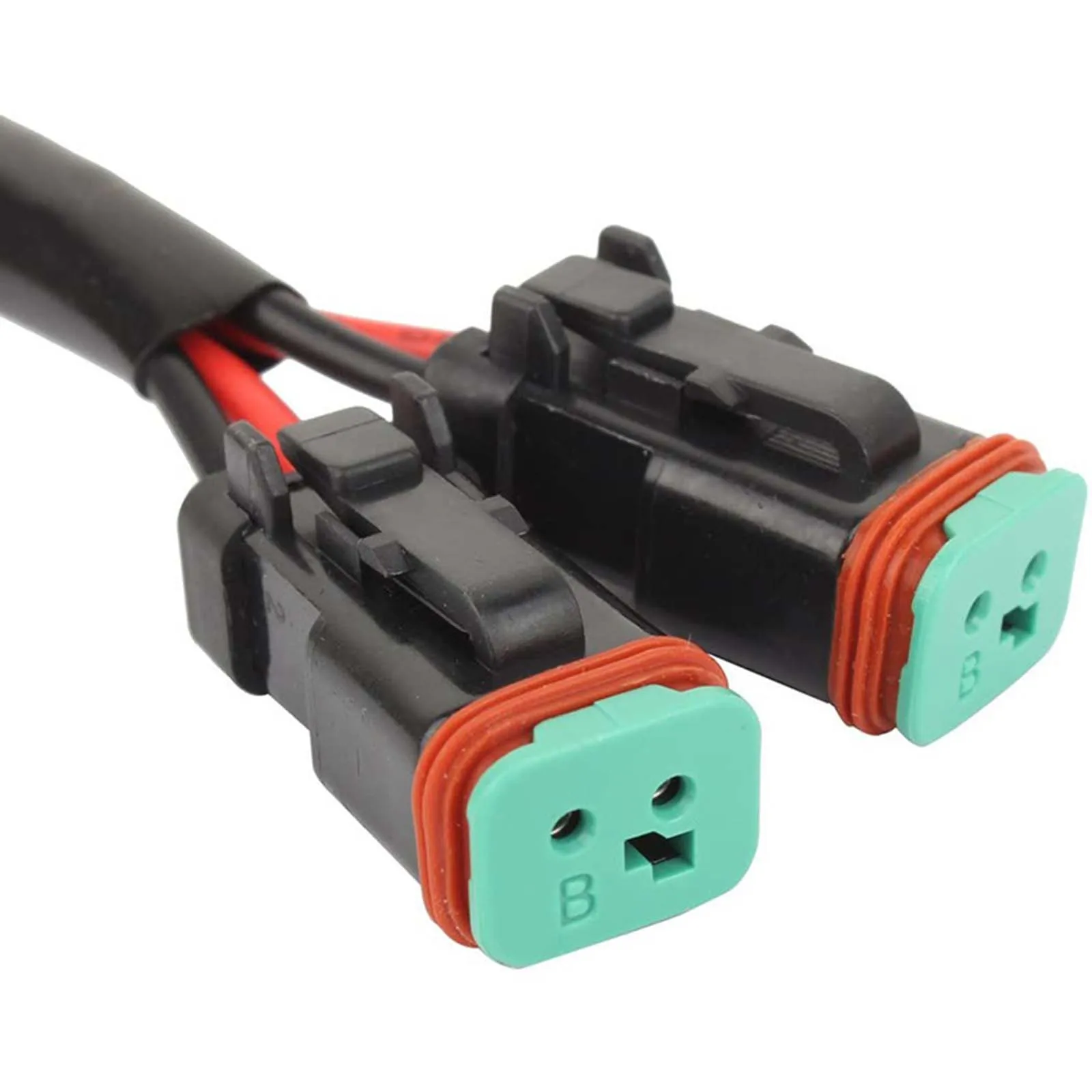 1pcs Deutsch Adapters Connect 2 Way Waterproof DT Dtp Pigtails Male Female Electrical Y Type Deutsch Leads Deutsch DT Connector