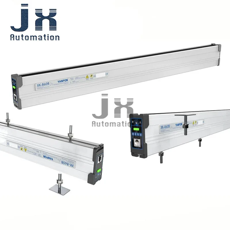XK-860B Ion Bar Static Eliminator 24VDC ±36KV Anti Static Ionizing Bar Industrial Static Remover for Printing Film Bag Making