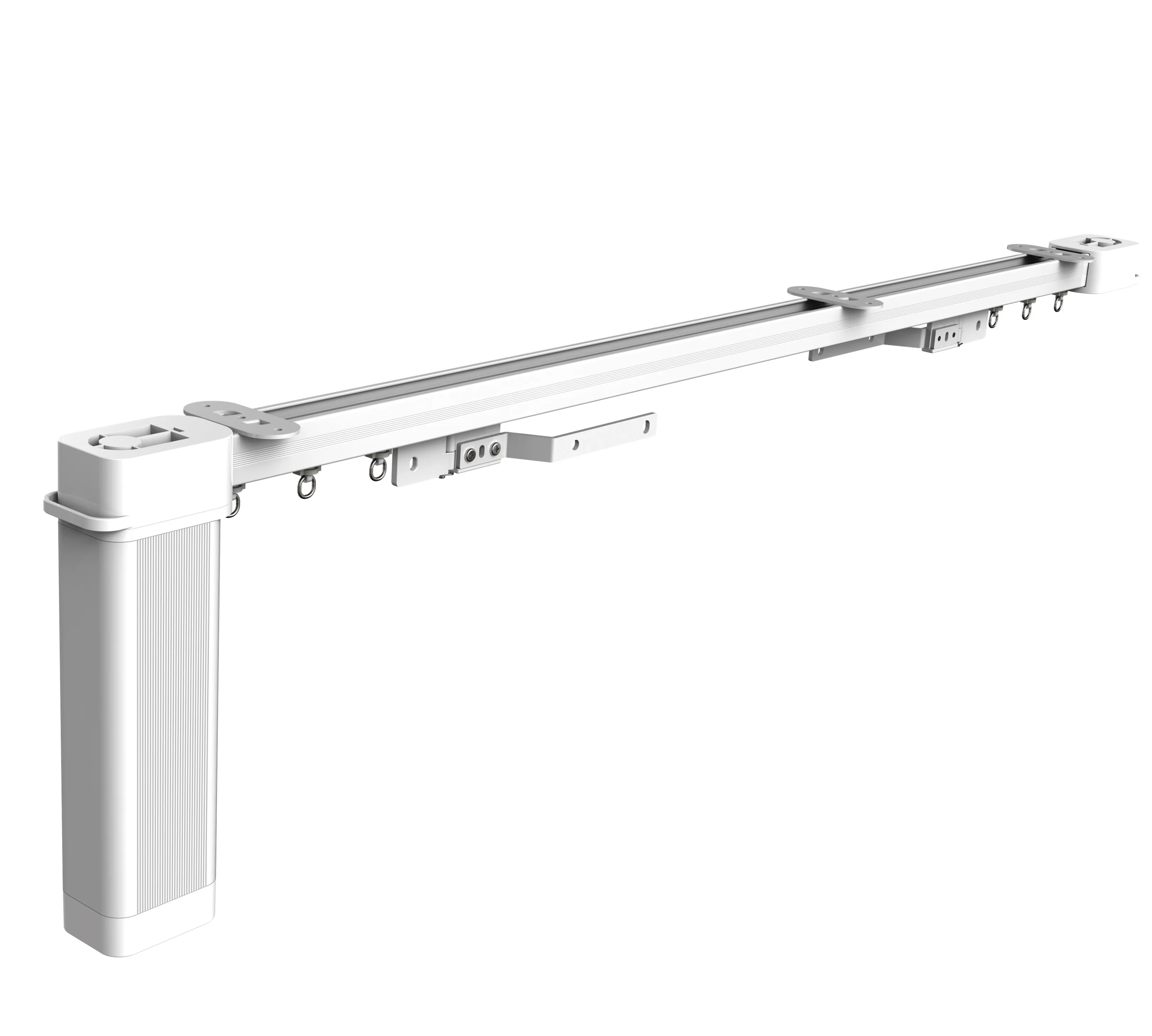 KECO Smart Zwave automatización con pista de cortina eléctrica y Motor de cortina con Control remoto y riel de cortina para hogar inteligente