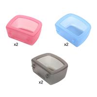 2 Pieces Pet Kennel Cage Bowls for Wire Cages Or Crates, Pet Carrier Bowl, Water
