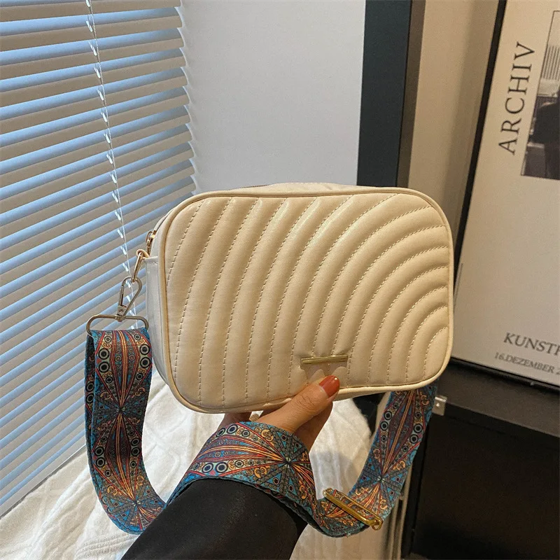 

Минималистичная сумка для камеры 202, женская сумка через плечо с широким ремешком, простая сумка через плечо, повседневная сумка на ремне, чистая сумка «день-ночь»