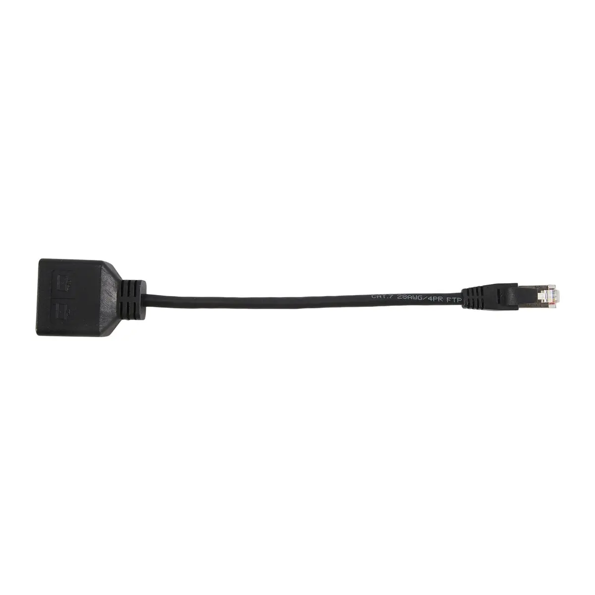 T35C LAN Ethernet Adaptador RJ45 Male To 2 Female Splitter RJ45 1 To 2 Ethernet LAN Network Adapter Cable