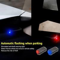 Mini LED Solar Power Car Warning Light Night Security Strobe Wireless Alarm Simulated Alarm Caution Lamp ﻿ Anti-Theft Lamp O0M5