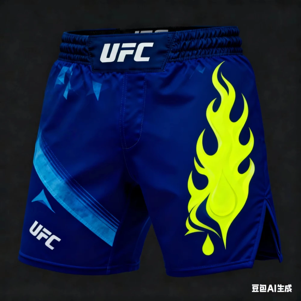 

2026 New UFC Boxing And Fighting Shorts Men's Women's Oversized Breathable Quick Drying Sports Shorts MMA Training Running Short
