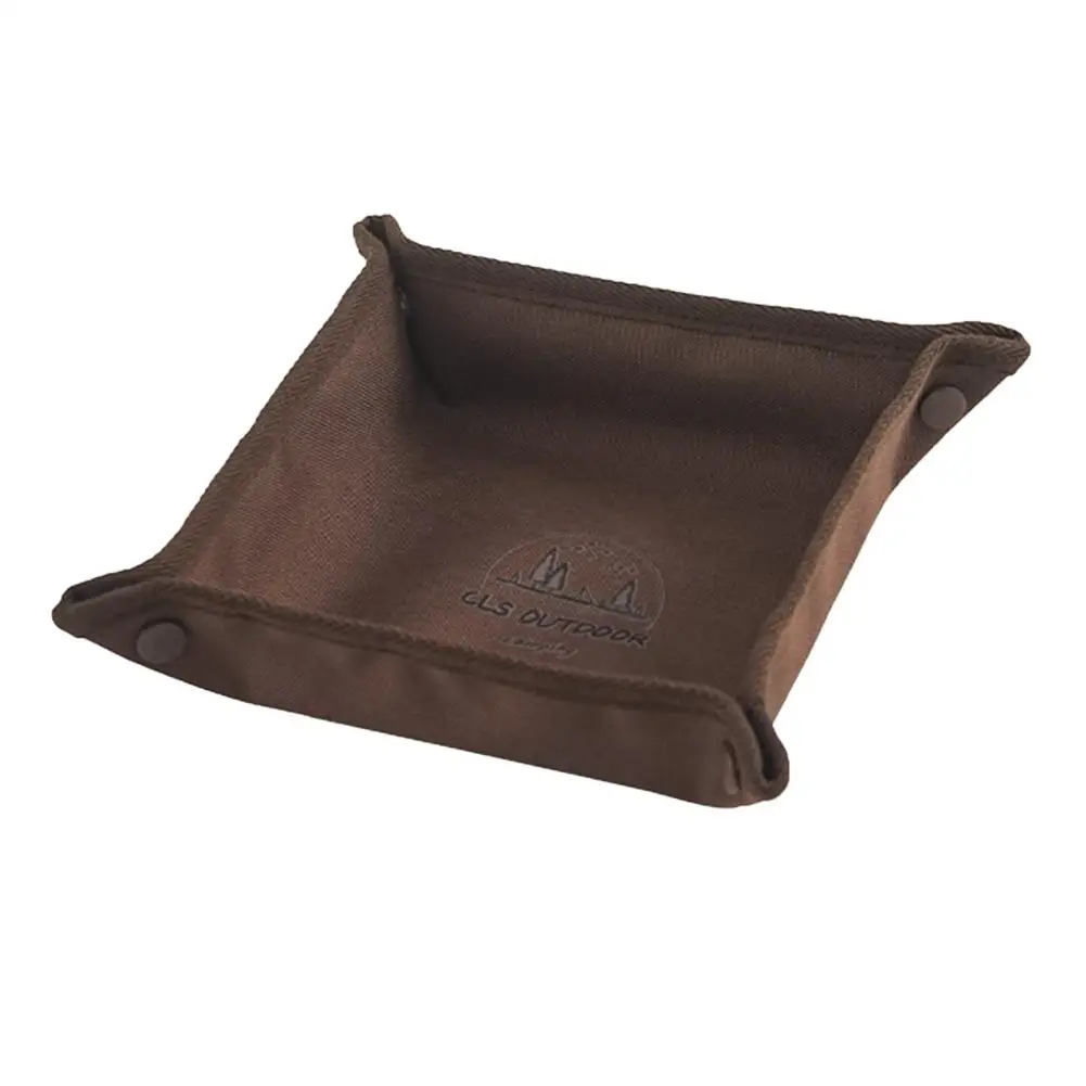 Tragbares, faltbares Camping-Aufbewahrungstablett, quadratisches Desktop-Organizer-Tablett für den Außenbereich, multifunktionale Aufbewahrungsbox für Schlüssel und kleine Gegenstände – Detail 16