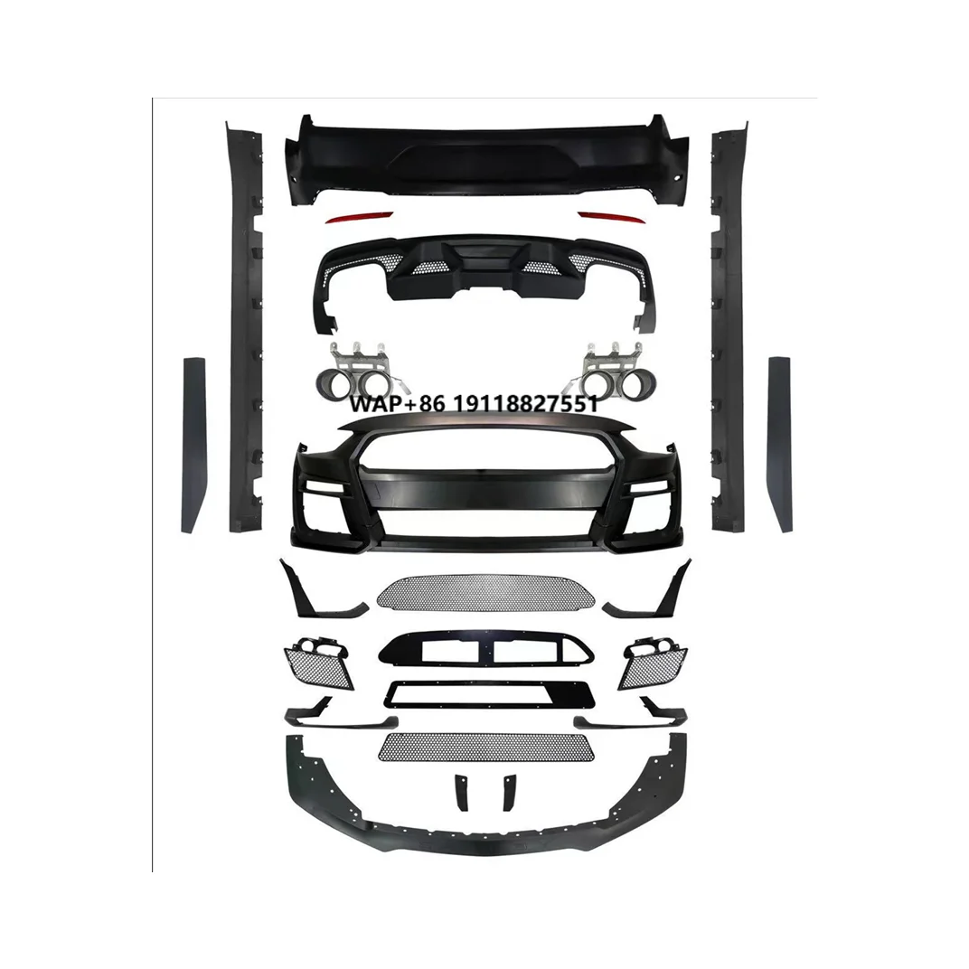 

Car Body Kit for Mustang 2018-2020 Upgrade to GT500 Shelby Include Front and Rear Bumper,side Skirts