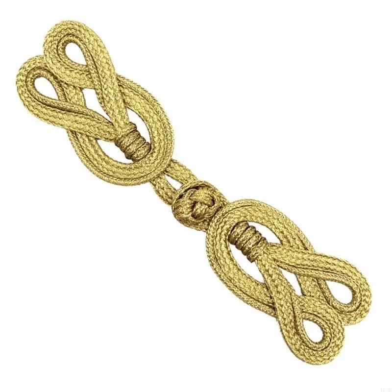 Filo d'oro cinese Cheongsam pulsante chiusure fissaggio del nodo fatto a mano per cucire Y08E