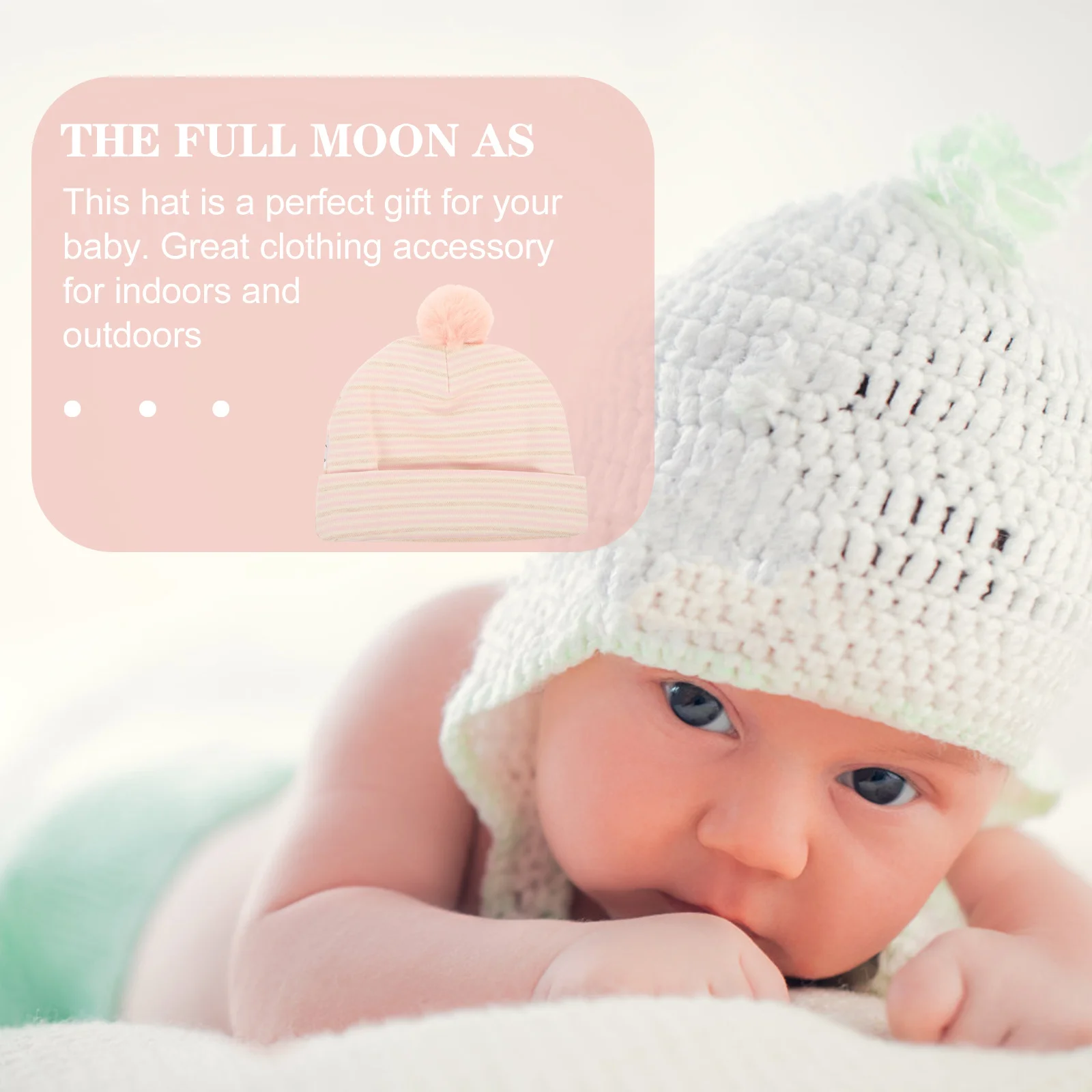 Czapka bawełniana dla niemowląt, dziewczęca, urocza, miękka, ciepła czapka na zimę, wiosnę i jesień, prezent dla dziecka, wygodna czapka dla malucha.