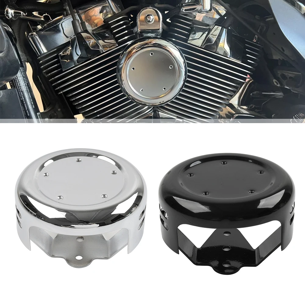 Motorbike 5 Hole Point Horn Cover Iron Chrome/Black For Harley Sportster XL Big Twin Cam Models 1991-up