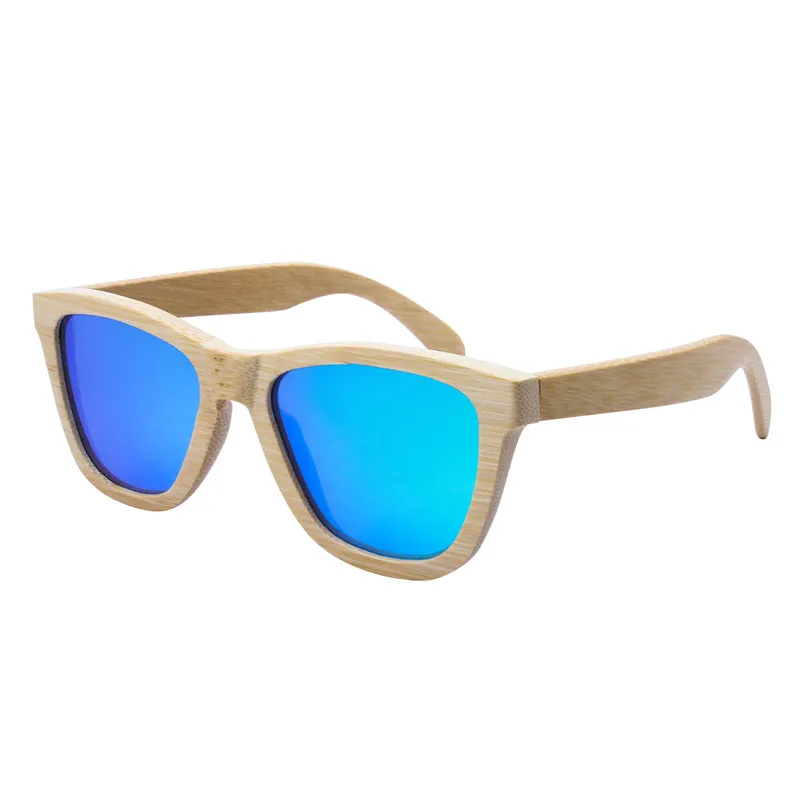 Handmade Natural Bamboo Polarized Sunglasses for Men And Women with Case Eco-Friendly Wood Polarized Glasses