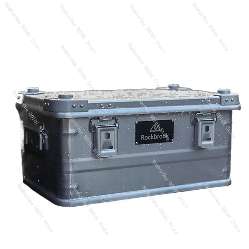 

Aluminum Magnesium Alloy Outdoor Camping Storage Box Large Capacity Car Rear Storage Organizer