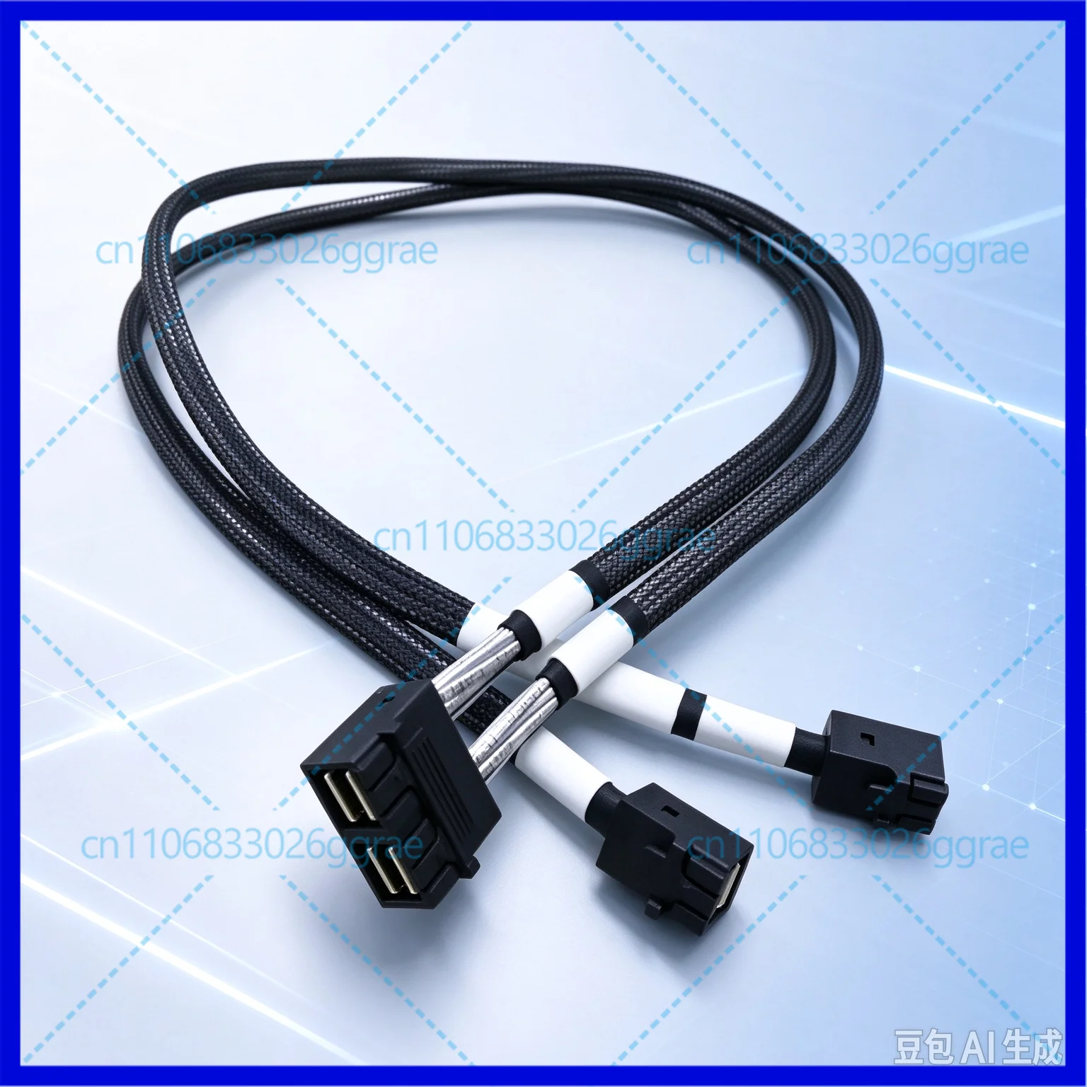 Parts for IBM Lenovo SFF-8643 12G One to Two MINISAS Cable SR650 8x3.5 HDD Backplane