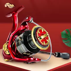 Spinning Fishing Reel 1000/2000/3000/4000/6000 High Drags Saltwater Stainless Metal Coils Series Left/Right Hand Spinning Wheel