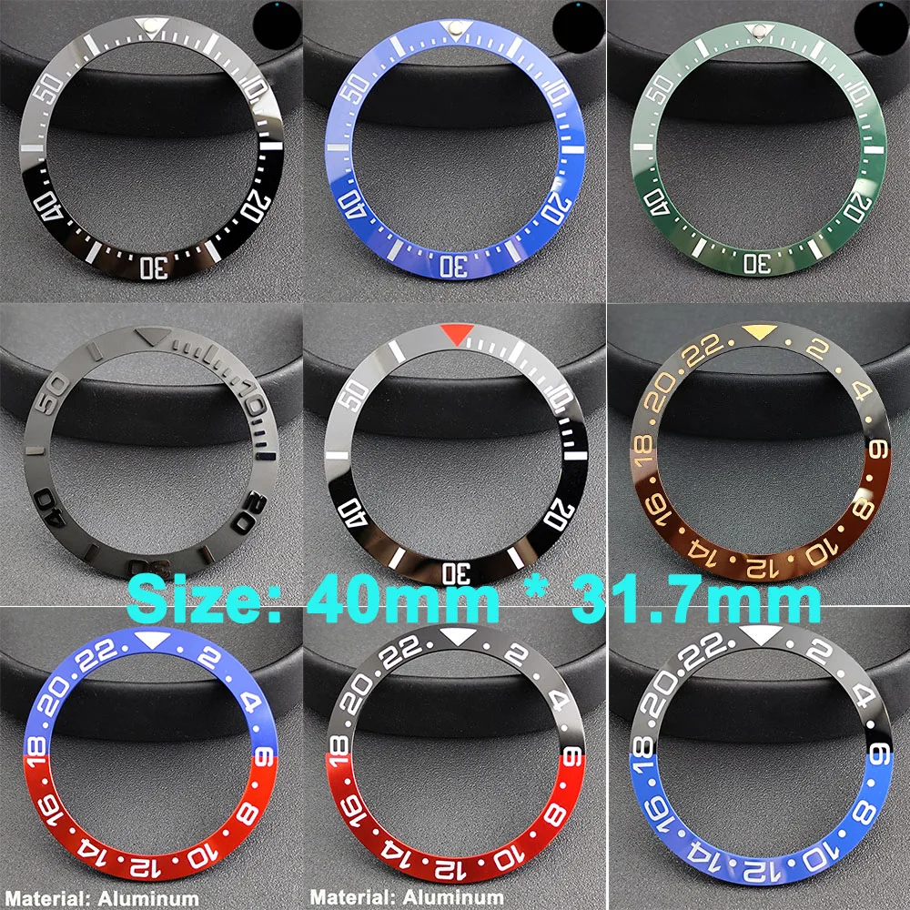 40mm Bezel Mens Watches Replace Accessories Watch Face Ceramic Bezel Insert For 44mm Sub Automatic sea diving 40mm