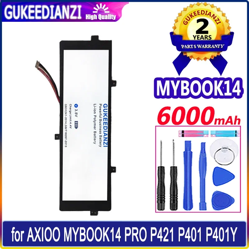 

Аккумулятор 6000 мАч для AXIOO MYBOOK 14 PRO 14pro P421 P401 P401Y, 10 контактов, 7 проводов, аккумуляторные батареи