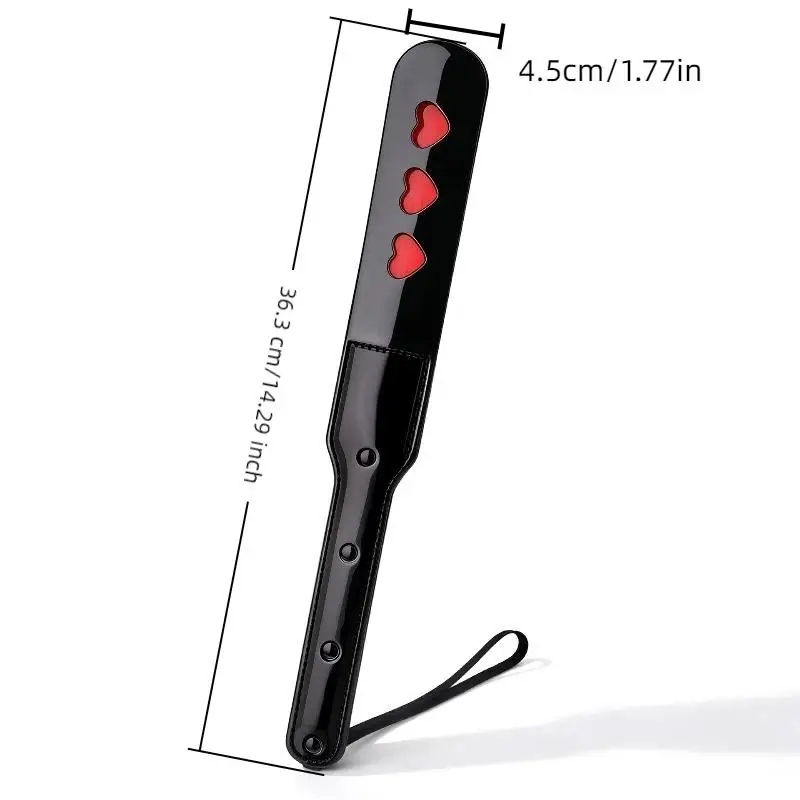 【A】2 Colors Heart Slave Paddle Whip For Couples Slave Spanking Paddle BDSM Sex Whips Erotic Adult Games Sex Love Leather Whips view 6