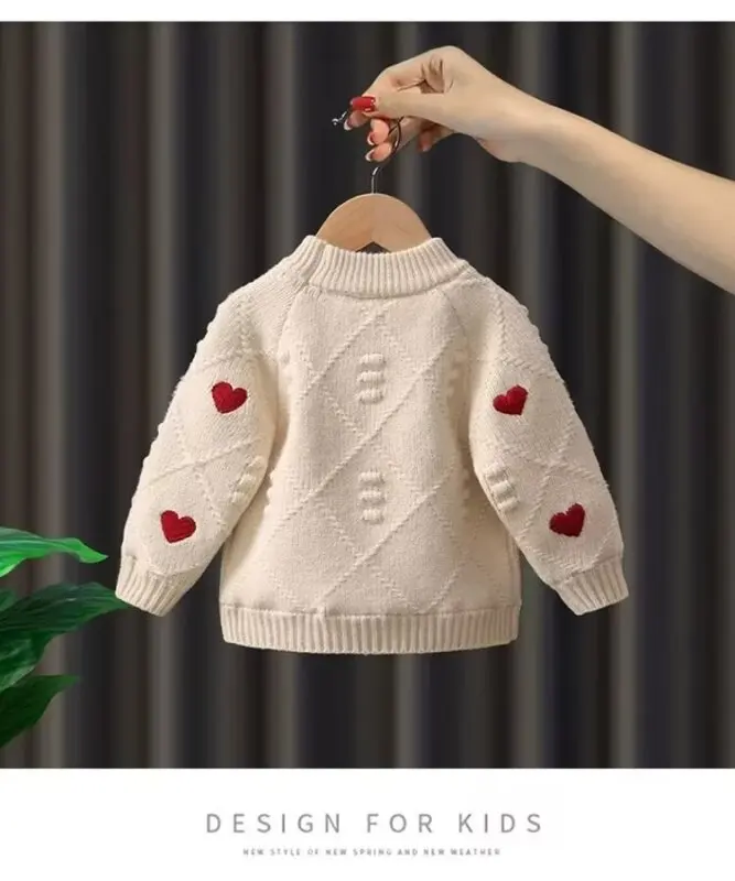 Baby Girls Knit Sweater Clothes 2024 New Toddler Infant Newborn Knitwear Soft Spring Long Sleeve Baby Pullover Tops