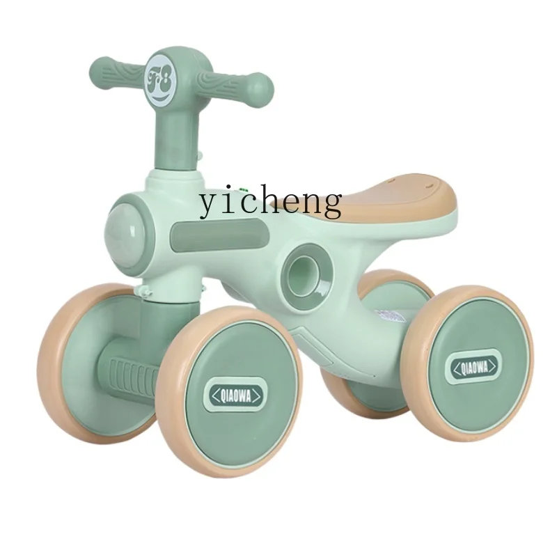 

Tqh Balance Bike (for Kids) 1 1 1 3 Years Old Infants Baby Walker No Pedal Sliding Child Four-Wheel Sliding Luge