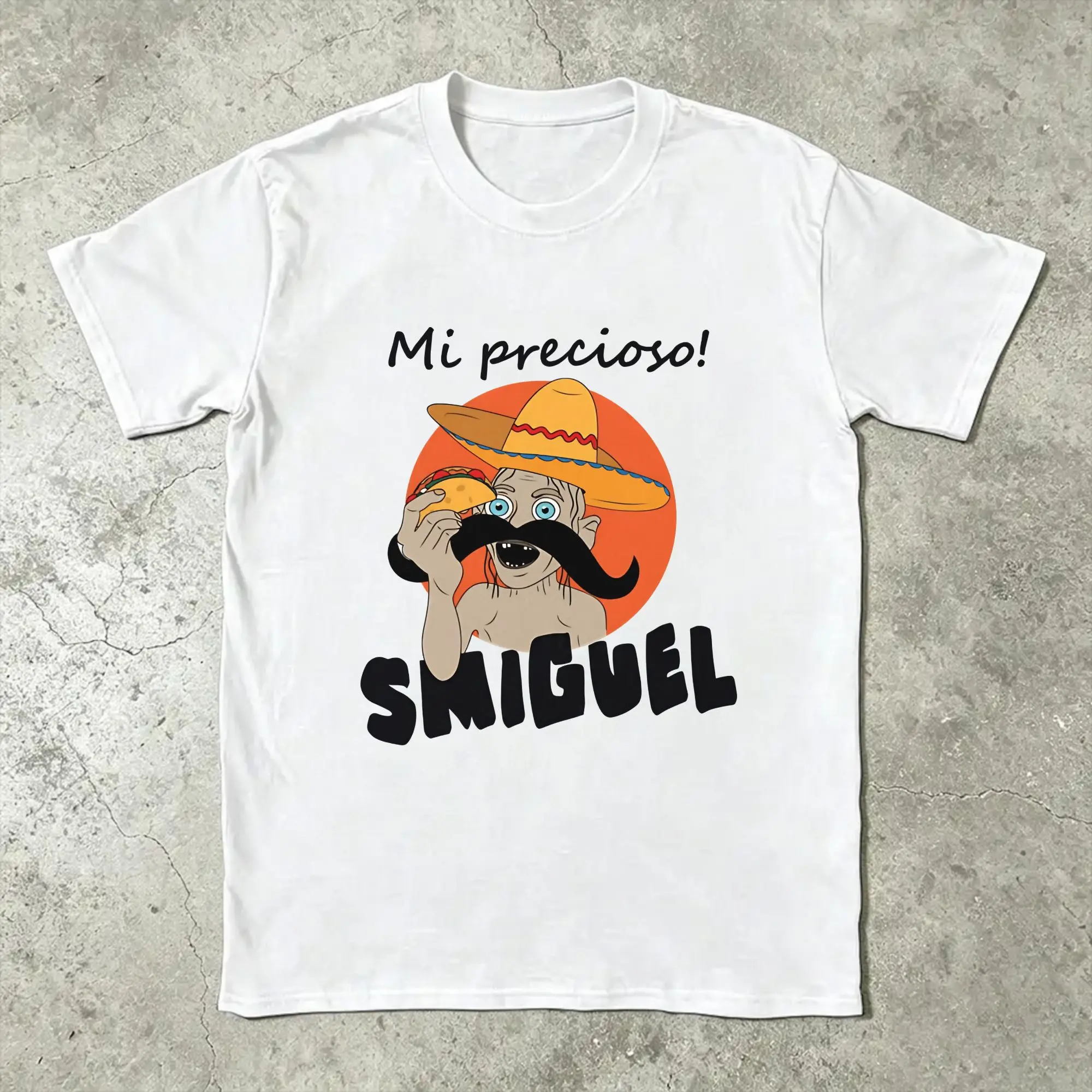 Smiguel Mexican Sombrero Mexican Culture Mashup T-Shirt Summer  Hipster T Shirts Male Cotton  Streetwear Tshirt