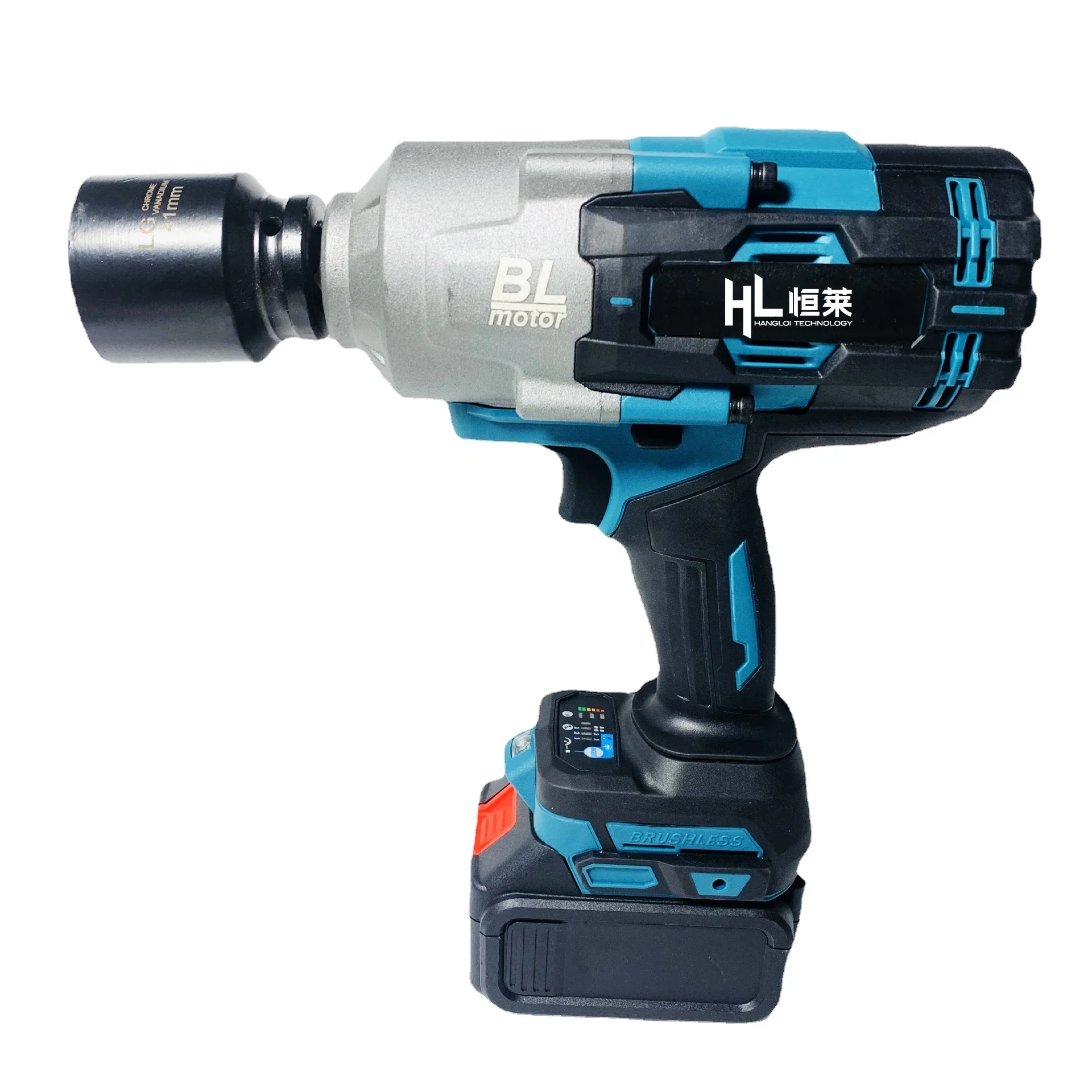 

HengLai 2100NM 3/4 Rechargeable Industry Power Screw Drivers High Torque Brushless Battery Cordless Impact Wrench