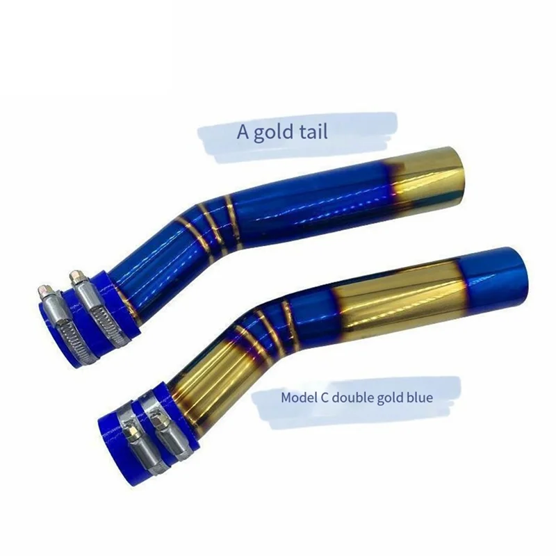 أنبوب دخول فلتر الهواء من الفولاذ المقاوم للصدأ ممتاز للدراجات النارية لياماها Nmax 155 2017-2021 أنبوب مدخل أزرق معدل #5