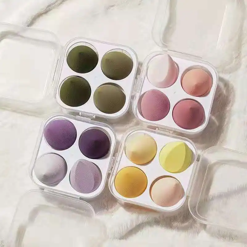 Maquiagem Esponja Liquidificador, Beleza Ovo, Sopro Cosmético, Esponjas Fundação, Pó Puffs, Aplicando Pó, Creme, Líquido, 4 Pcs, 8Pcs