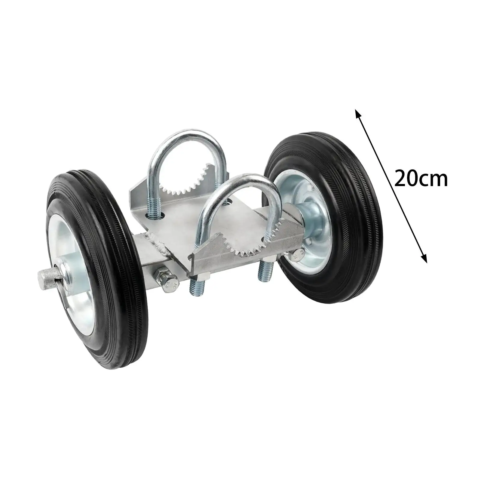 8 Inch Rolling Gate Wheel Carrier, Chain Link Fence Gate Wheel, Sturdy Solid