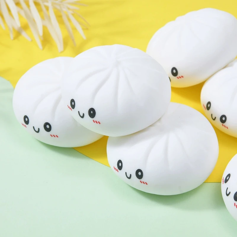 Decompression Expression Bun Pinch Music Creative Food Game Bun Cute Pinch New Strange Decompression Vent Soft Rubber Toy