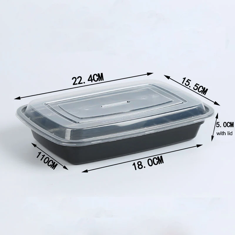 15 Pack Meal Prep Containers Microwave Safe Food Storage Containers with Lids Plastic Bento Lunch Box Stackable Disposable