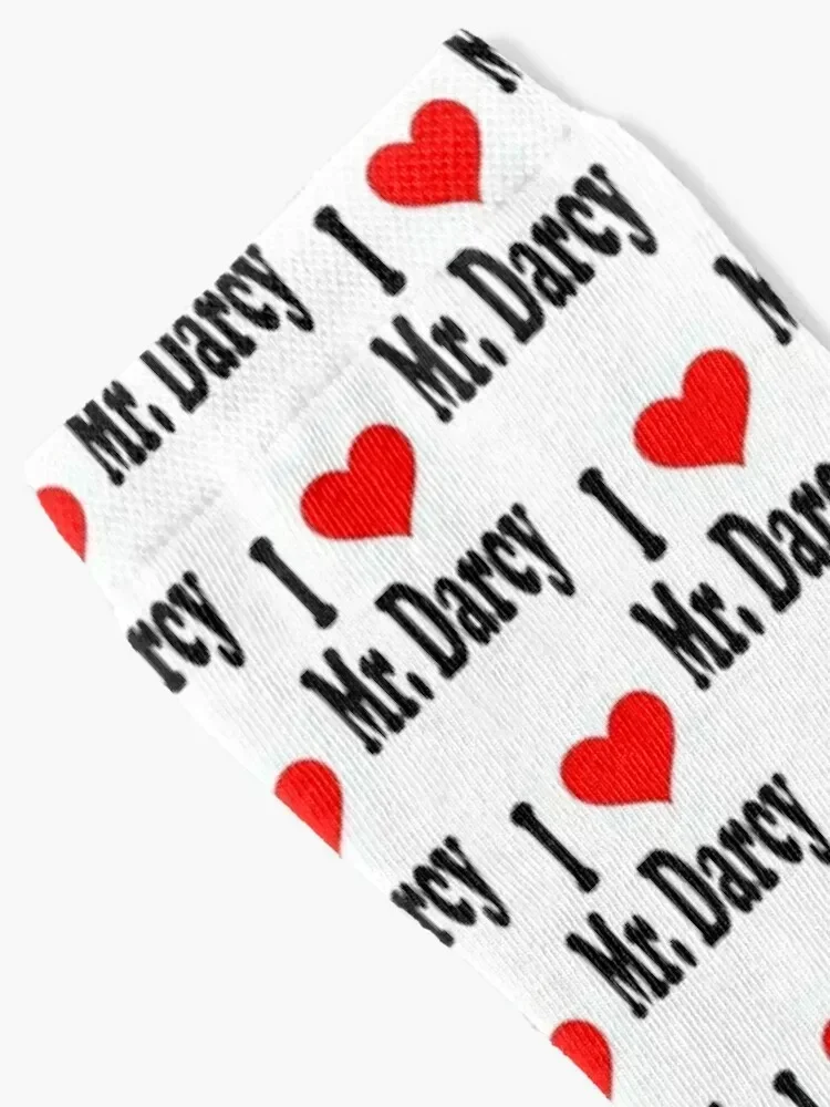 I Love Mr Darcy - Pride And Prejudice Fitted Socks happy New year's valentine gift ideas Socks Men's Women's